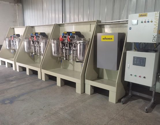 水性静电混合配比设备